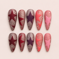 Water Stars Press-On Nails