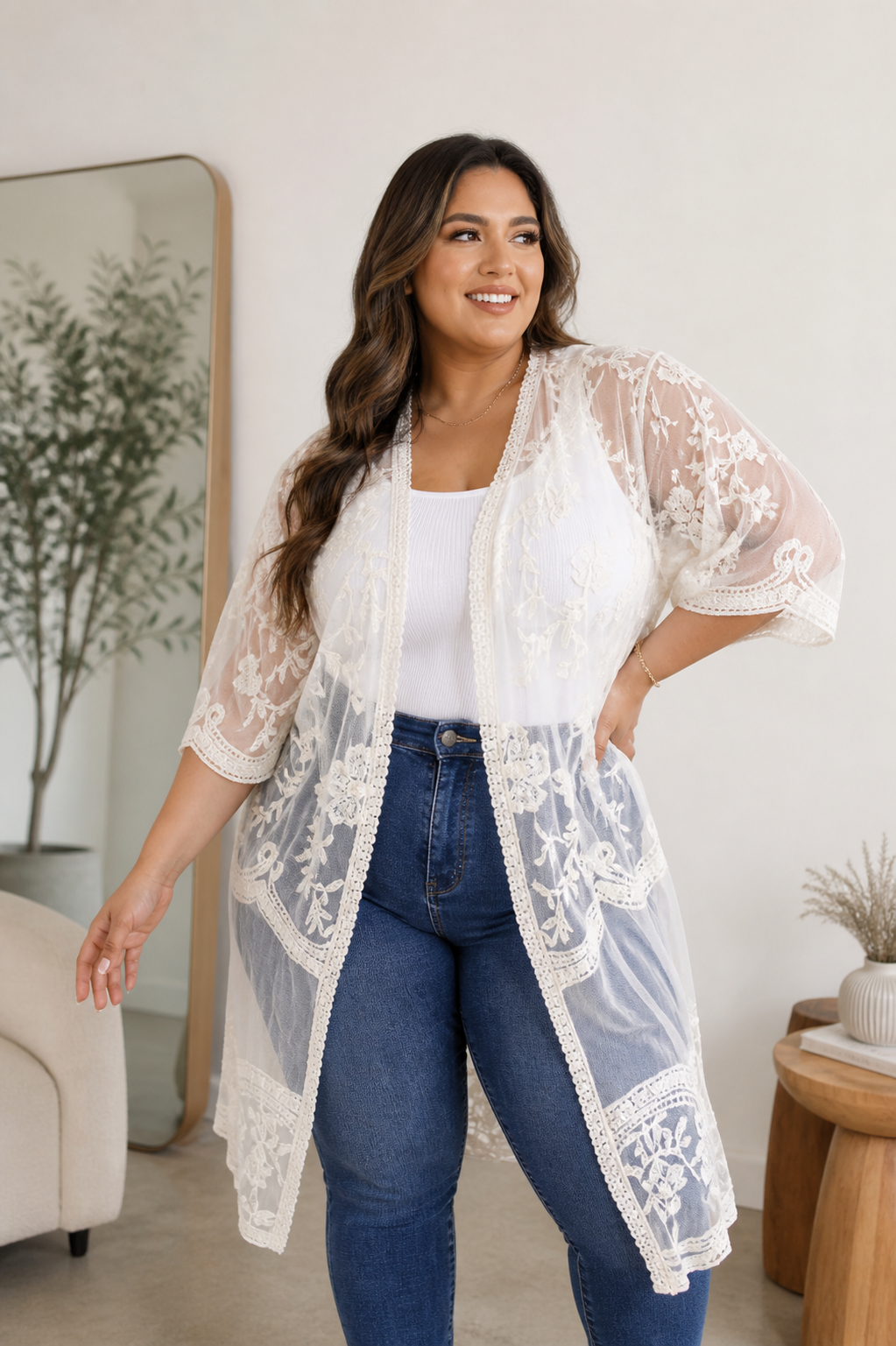 Floral Lace Cardigan